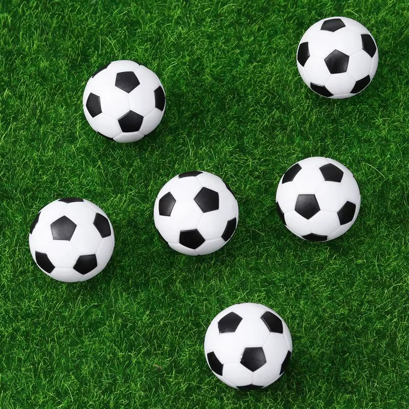 Hot 6PCS 32Mm Black White Socer Ball for Entertainment Flexible Trained Relaxed Kids Small Socer Ball Mini Table Football Balls