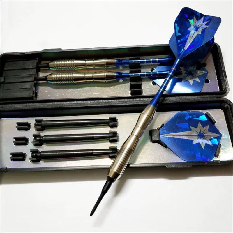 Professional Electronic Soft Tip Darts 18G Darts with Aluminum Alloy Shaft Purple Color