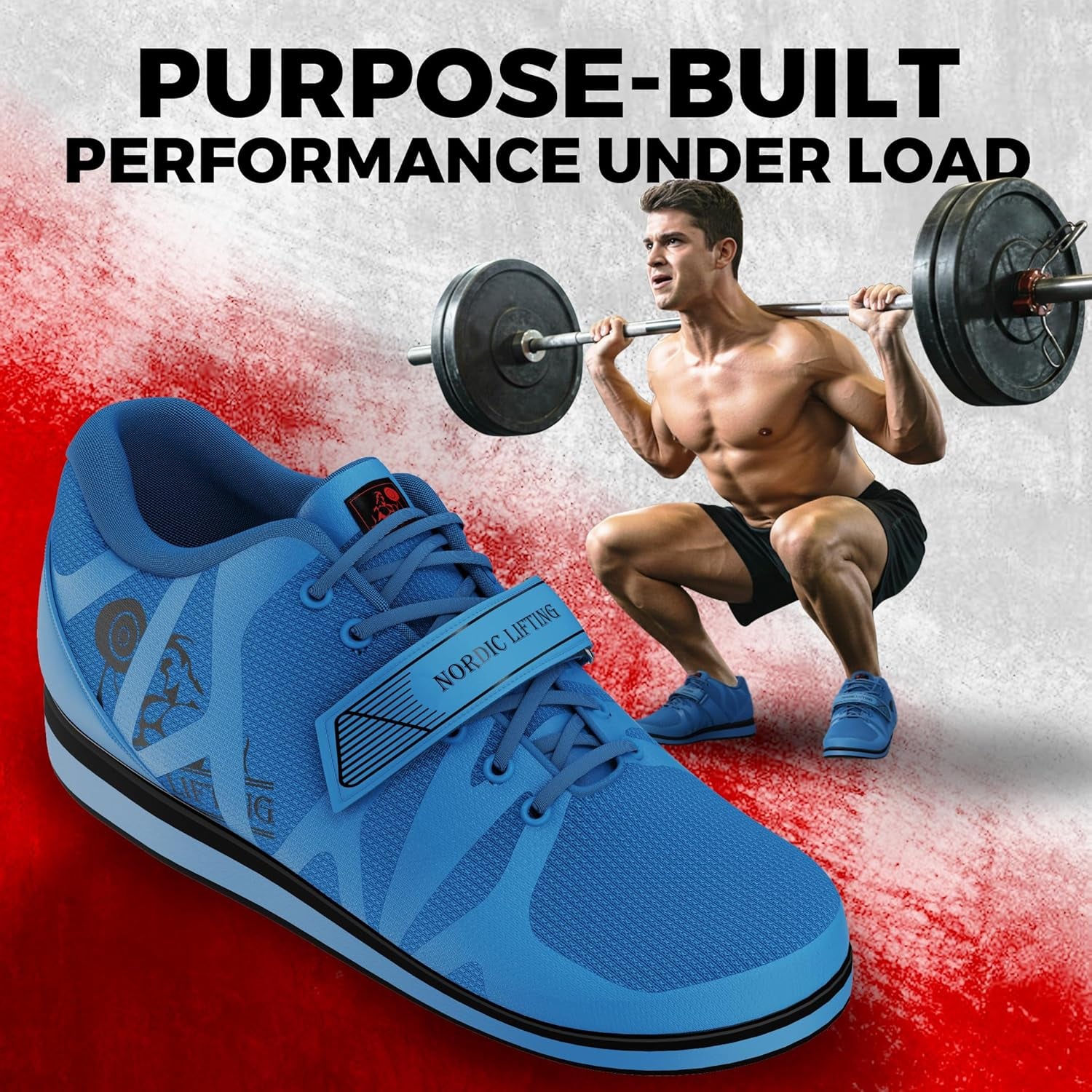 Powerlifting Shoes for Heavy Weightlifting - Men'S Squat Shoe - MEGIN