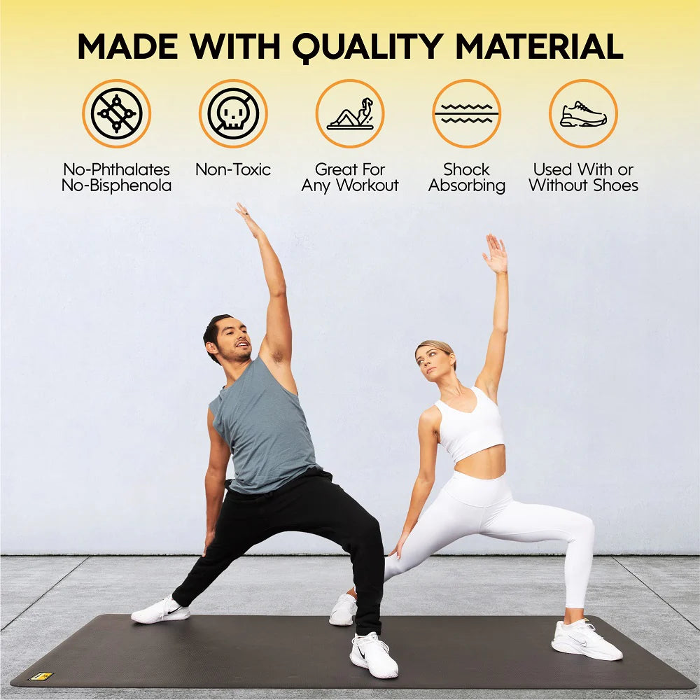 6' X 6' X 1/4" Exercise Mat - (36 Square Feet)
