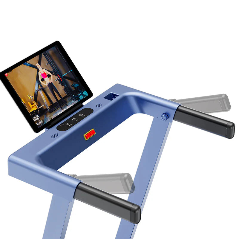 Deerrun All-New 2026 A1 Pro Move+ 6% Incline Foldable Treadmill——Upgraded Chip & NFC Support | 350Lbs, 10Mph Blue