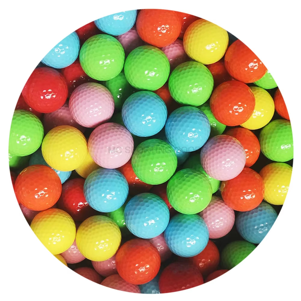 1Pc Colorful Golf Ball Balls 2 Layers Practice Ball for Golfer Dropshiping Red Blue Pink Green Orange Yellow 44G/Pcs