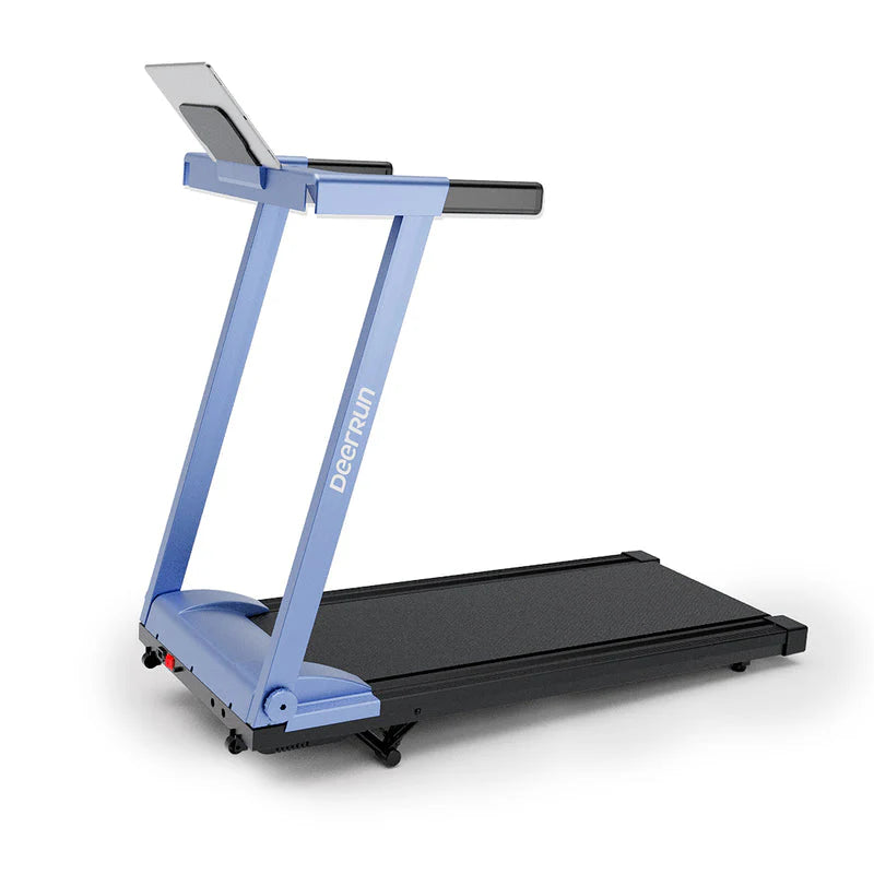 Deerrun All-New 2026 A1 Pro Move+ 6% Incline Foldable Treadmill——Upgraded Chip & NFC Support | 350Lbs, 10Mph Blue