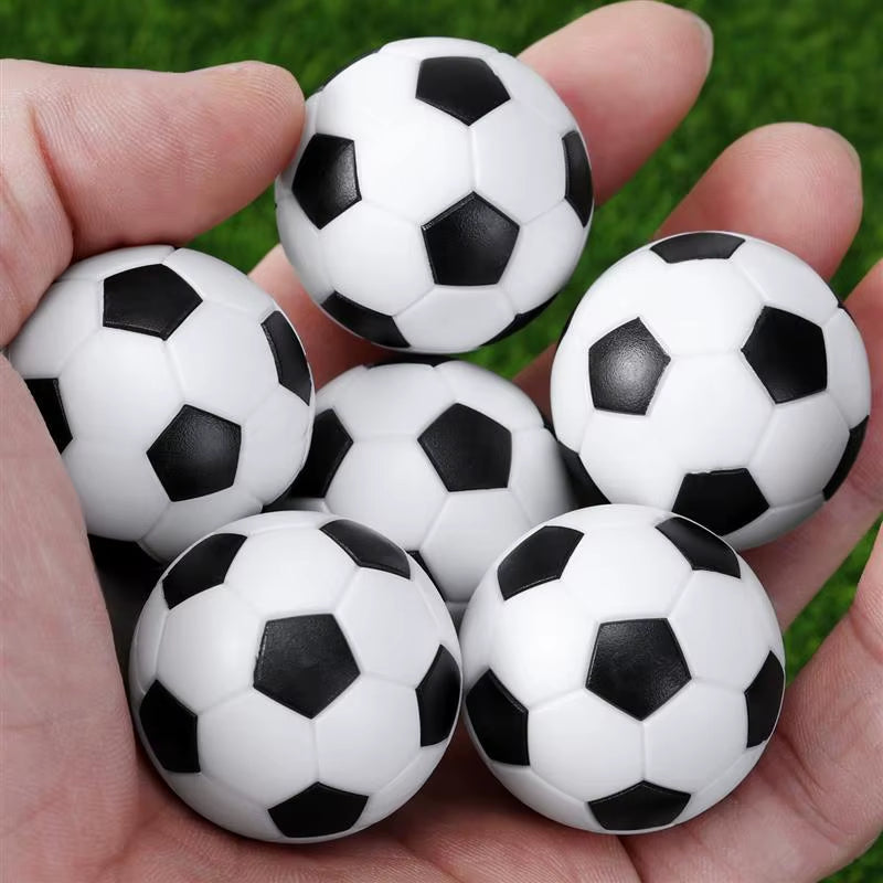 Hot 6PCS 32Mm Black White Socer Ball for Entertainment Flexible Trained Relaxed Kids Small Socer Ball Mini Table Football Balls