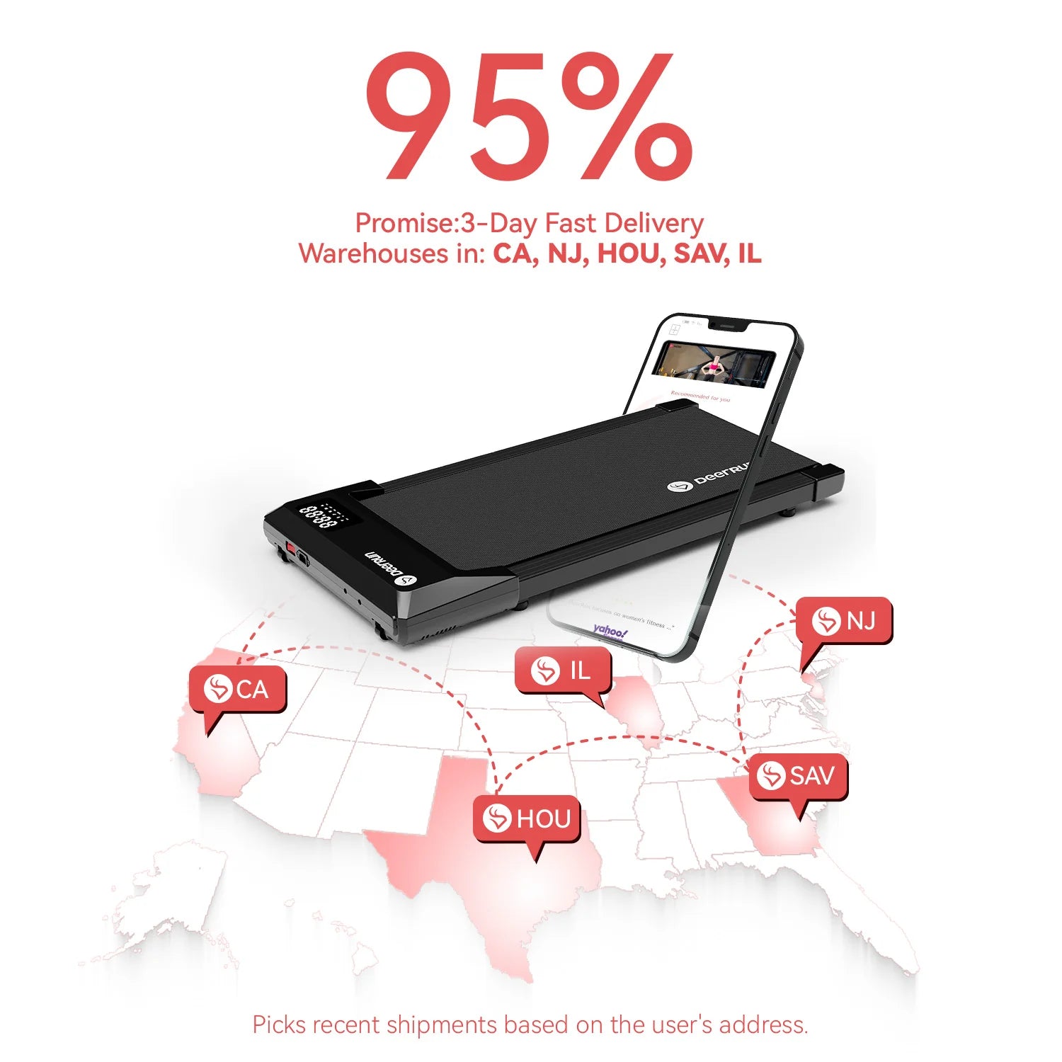 Deerrun Q1 Urban Mini Under-Desk Treadmill with Remote Control