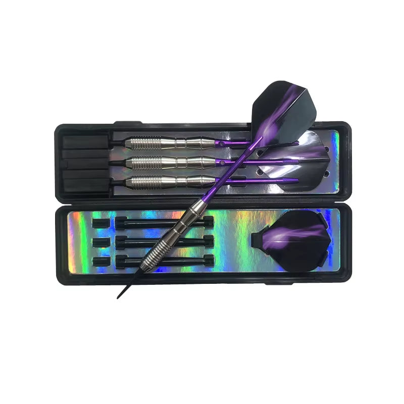 Professional Electronic Soft Tip Darts 18G Darts with Aluminum Alloy Shaft Purple Color