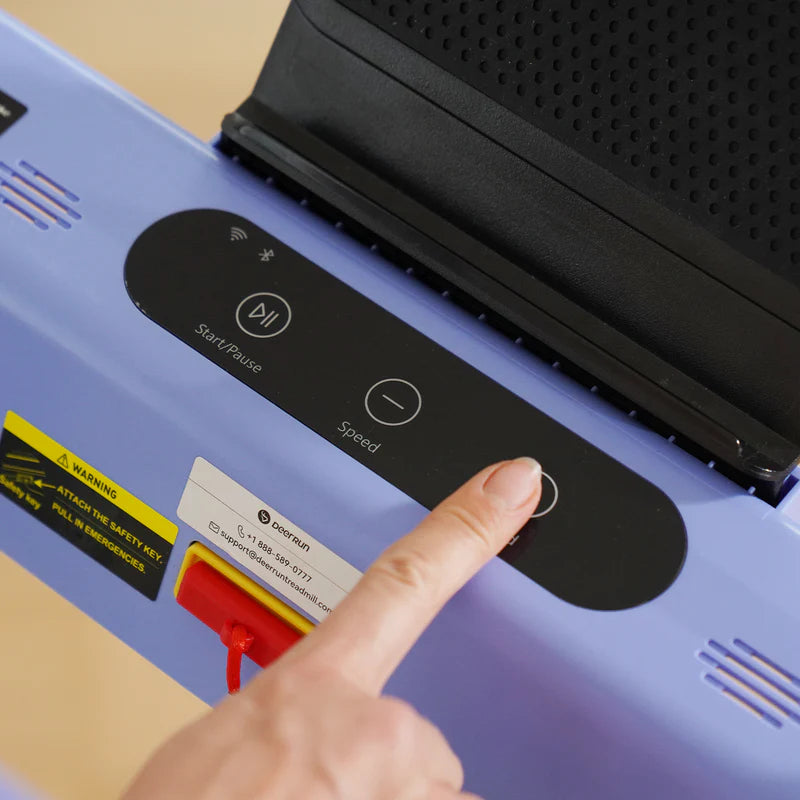 Deerrun All-New 2026 A1 Pro Move+ 6% Incline Foldable Treadmill——Upgraded Chip & NFC Support | 350Lbs, 10Mph Blue