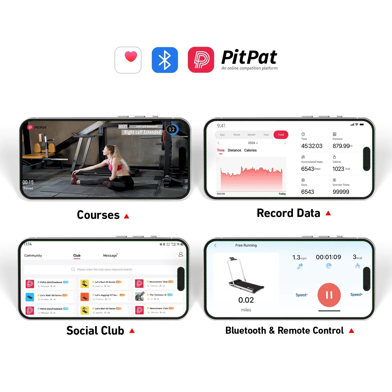 Deerrun A5 Pro Smart 2-In-1 Folding Walkingpad with Handrail