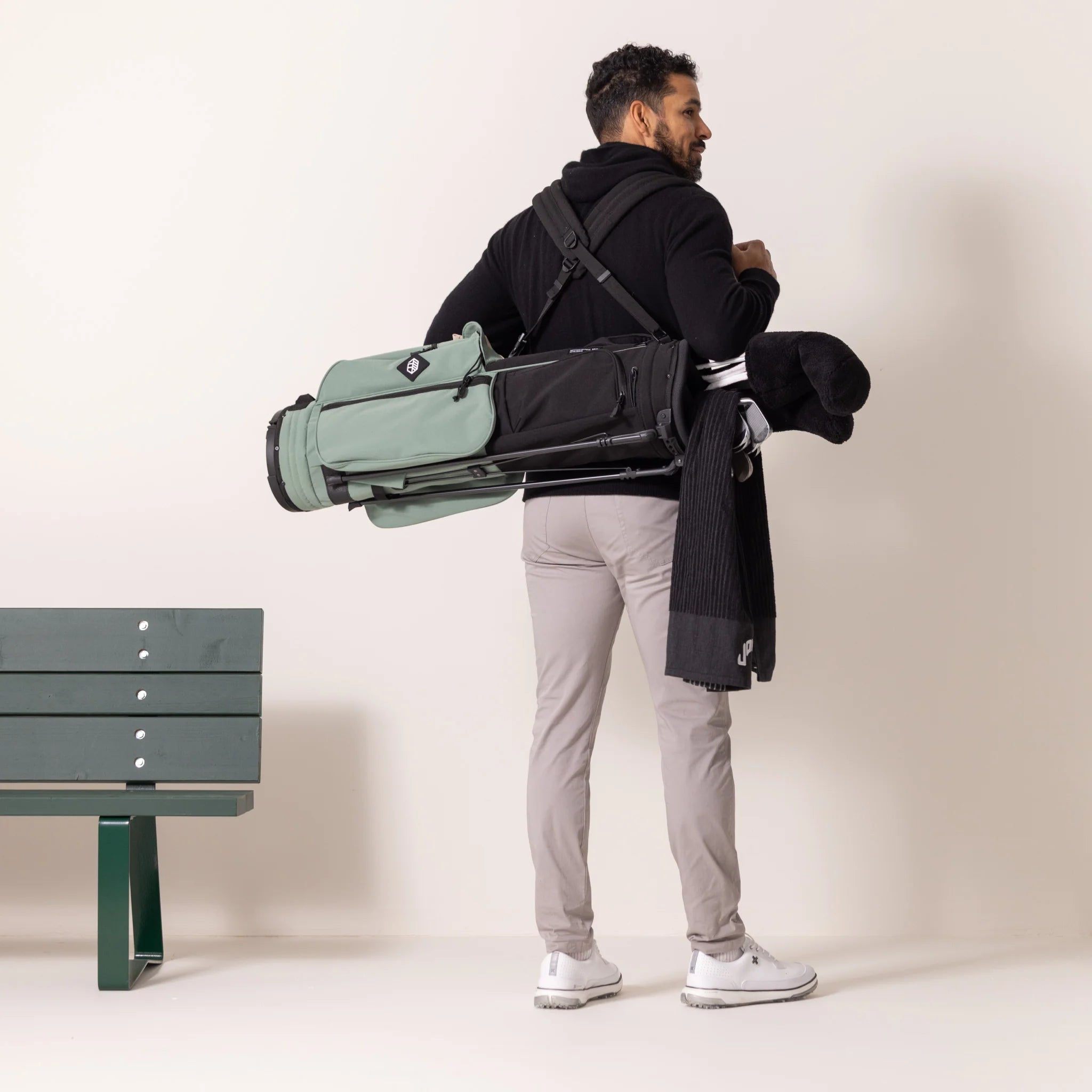 Rover Stand Bag - Black/Sage Leaf